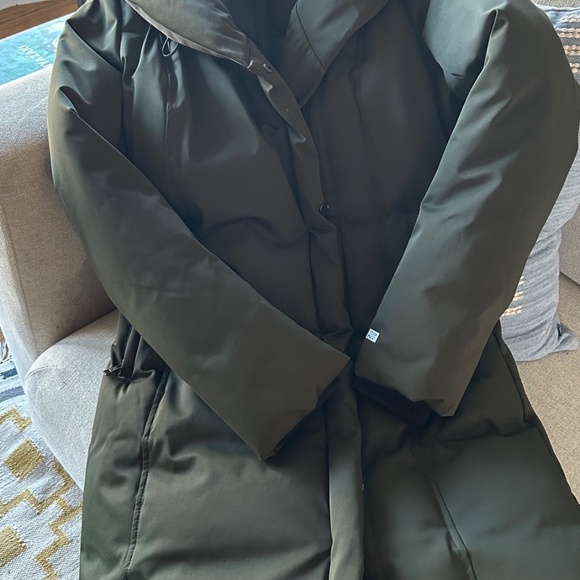 Soia Kyo Camelia down coat in Cedar Green - Picture 3 of 3